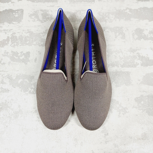New Rothy's The Loafer Mocha Knit Round Toe Slip On Loafers T380